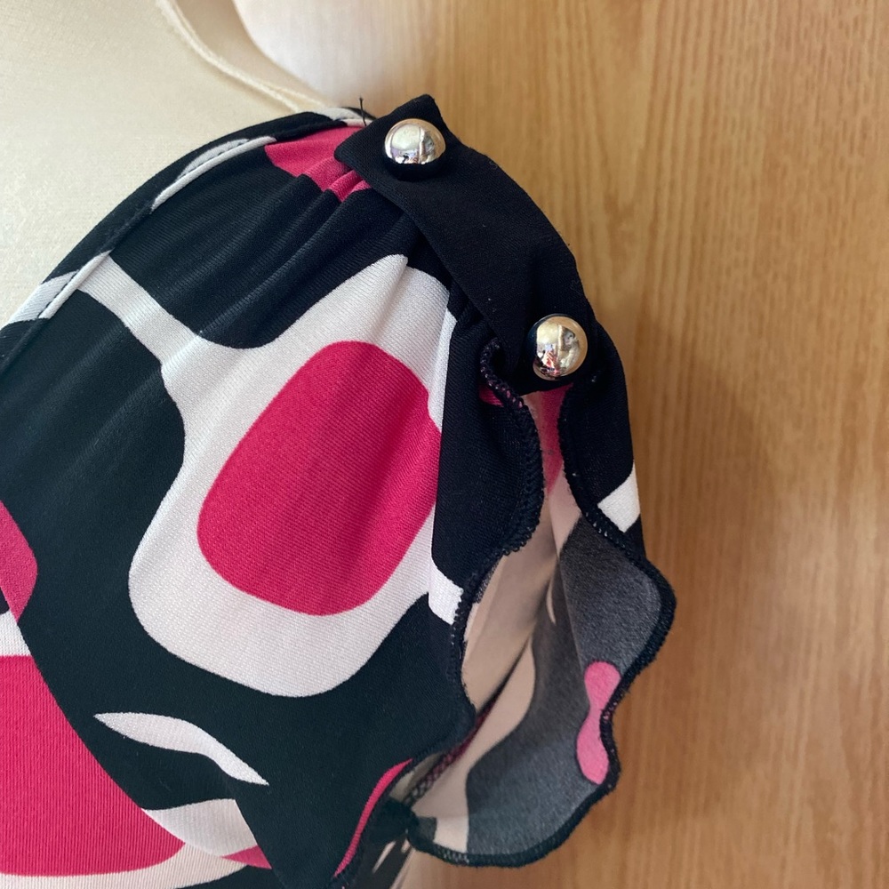 Retro Patterned Blouse - Picture 2 of 4